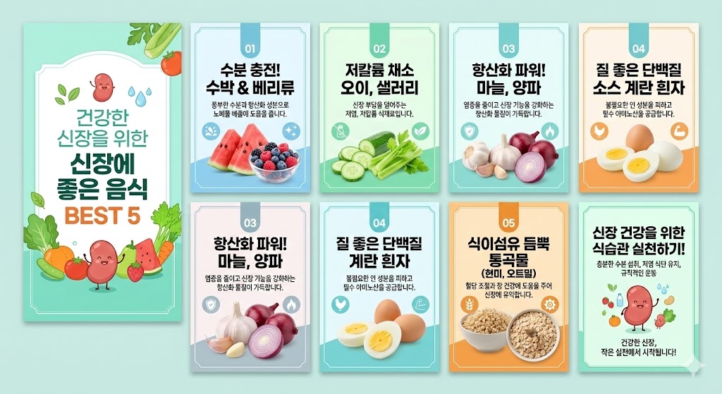 신장에 좋은 음식 나쁜 음식