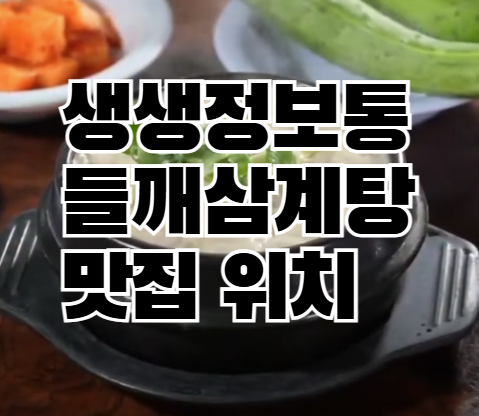 KBS 생생정보통 토밥 들깨삼계탕 맛집 위치 정보