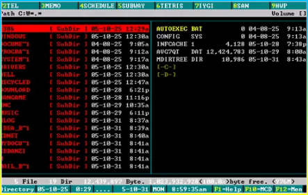 MDIR의 예시 화면 캡처화면.