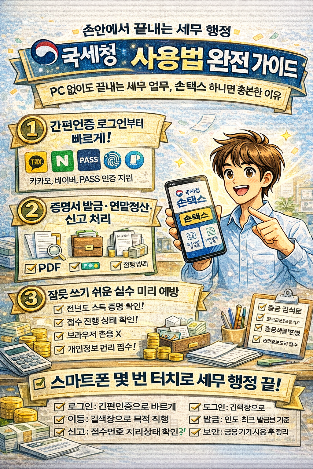 손안에서 끝내는 세무 행정 ❘ 홈택스 모바일앱 손택스 완전 가이드
