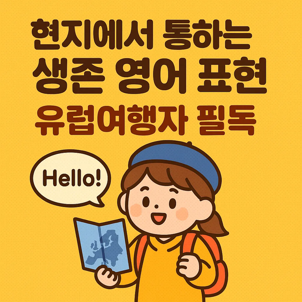현지에서 통하는 생존 영어 표현, 유럽여행자 필독