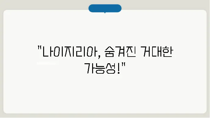 나이지리아 인구, 경제력, 인종