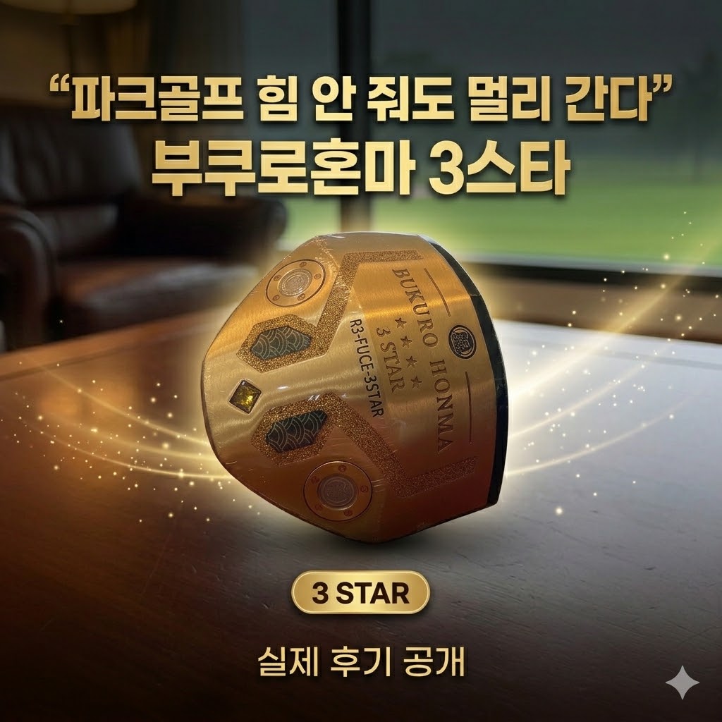 “파크골프 힘 안 줘도 멀리 간다” 부쿠로혼마 3스타 실제 후기 공개