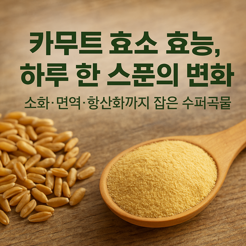 카무트 효소 효능 총정리 소화 개선부터 면역력까지