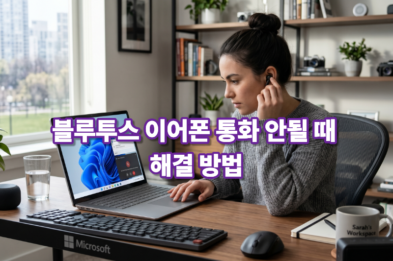 블루투스 이어폰 통화 안될 때 해결 방법