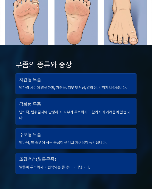 무좀 원인, 증상, 치료 및 예방법