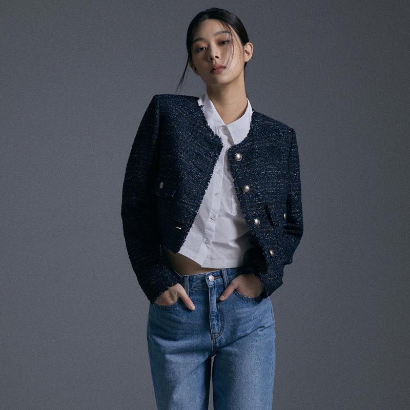 미쏘 라운드 트위드 자켓 MIWJKDT29B