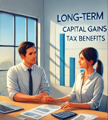 남자와 여자가 앉아서 대화를 나누는 모습