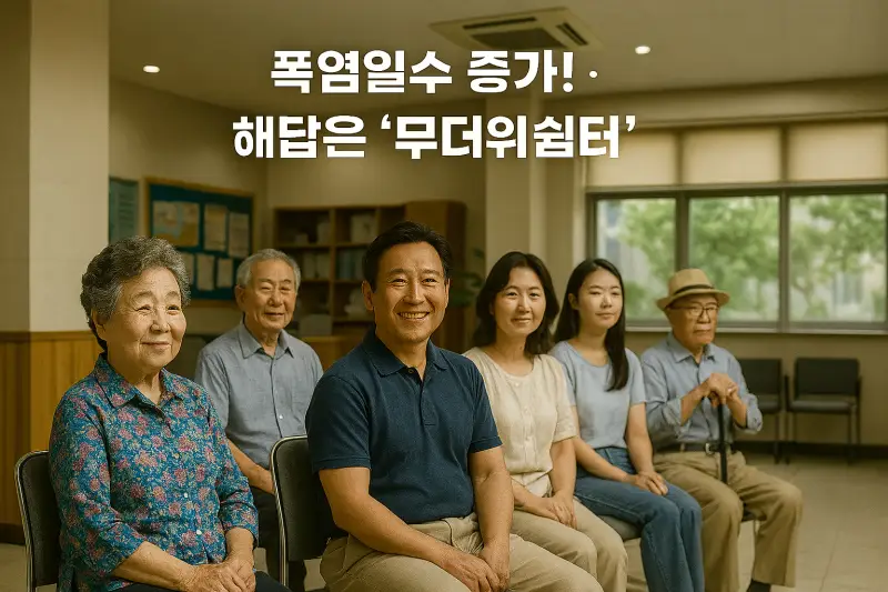 폭염 생존법! 무더위쉼터 내 주변에서 찾기