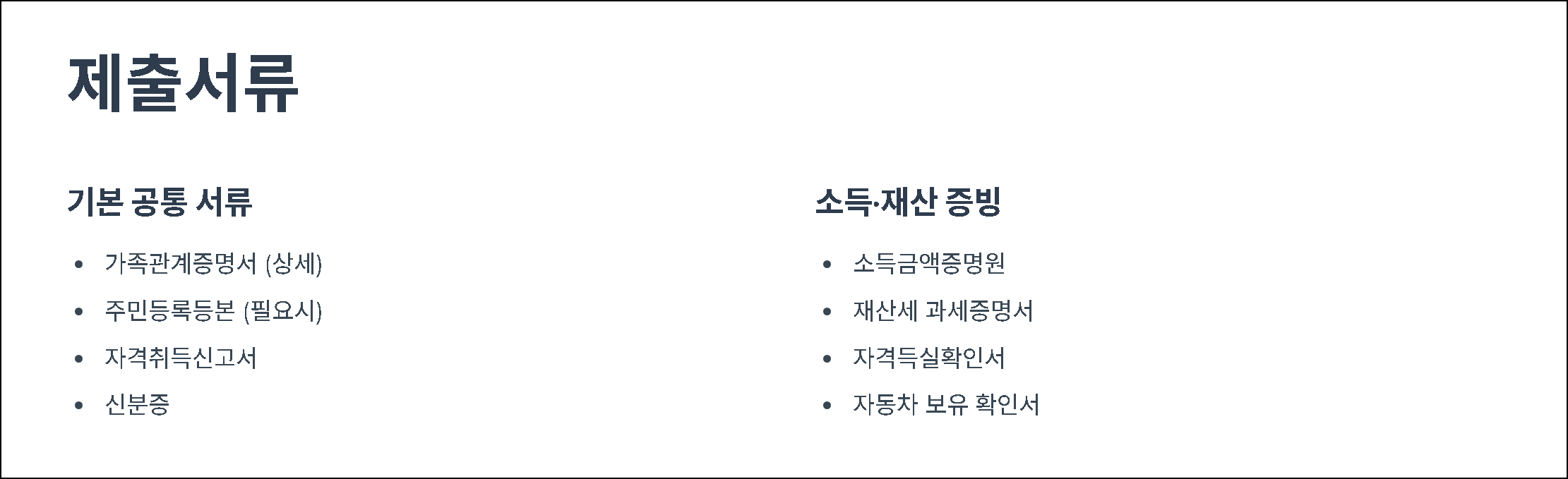 건강보험 피부양자 제출서류