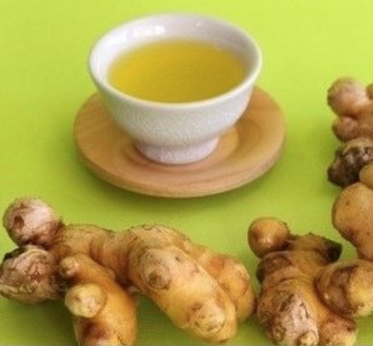 생강차와-생강-사진