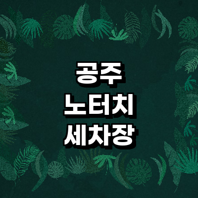 공주시 노터치 세차