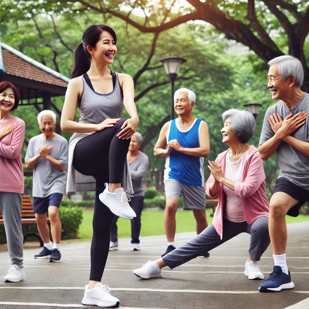 이 그림 규칙적인 운동을 하는 모습