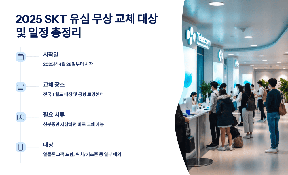 2025 SKT 유심 무상 교체 대상 및 일정 총정리