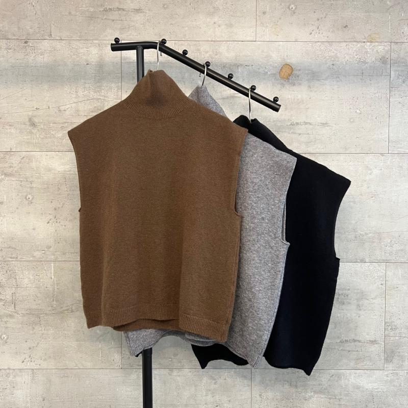 소피 터틀넥 조끼(3color)베이직 가을 폴라 니트 베스트