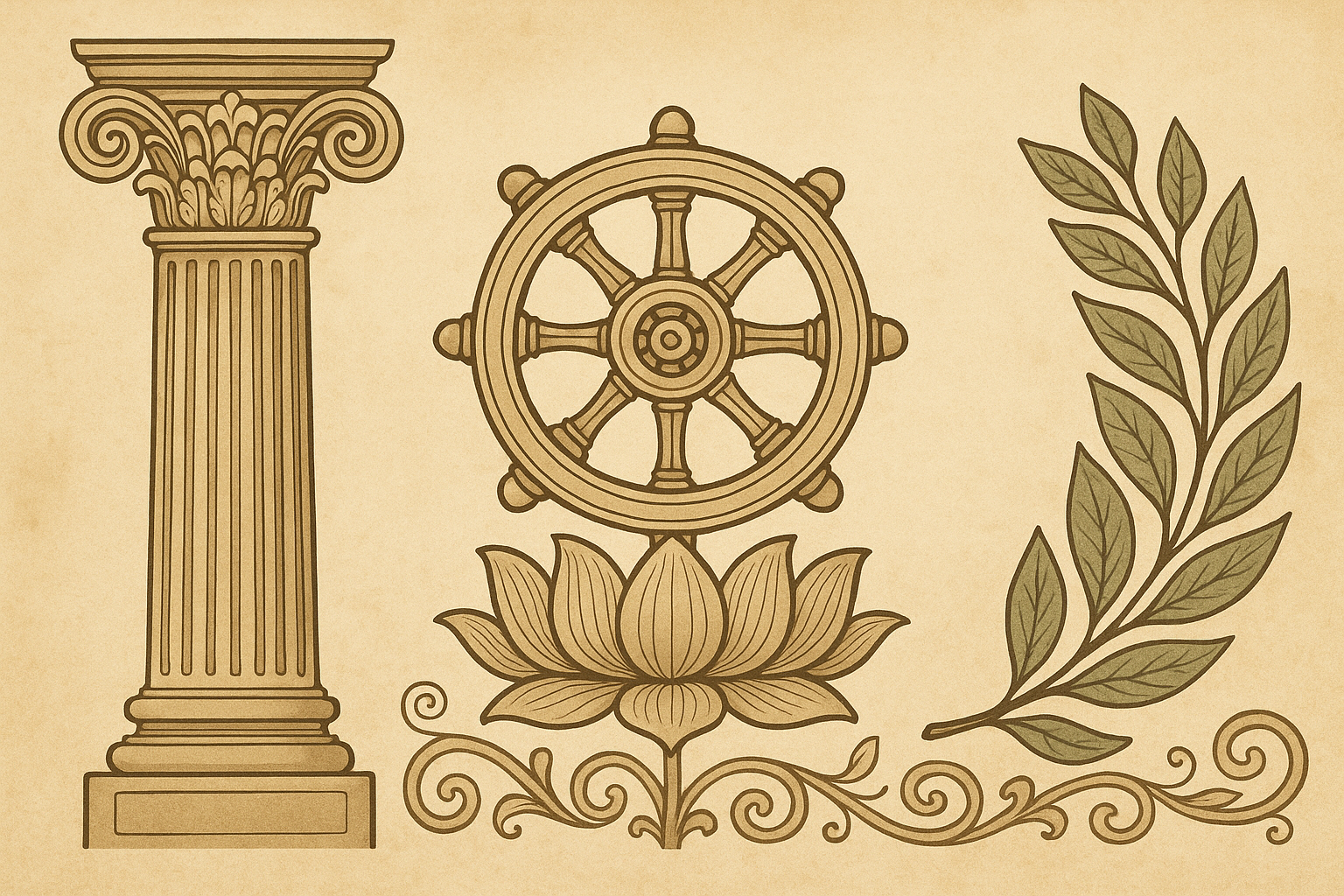 간다라 양식 및 로마 미술의 연관성