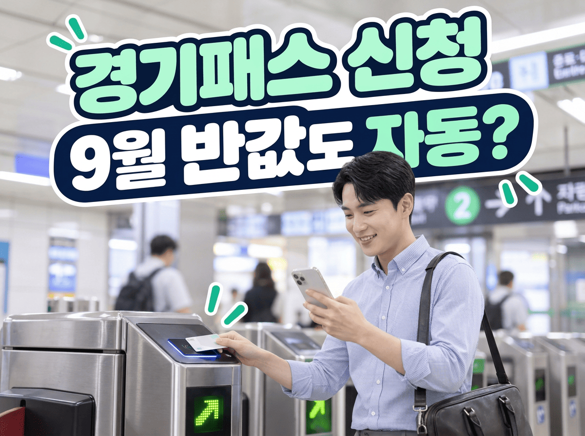 경기패스 신청과 9월 반값 자동 적용 안내