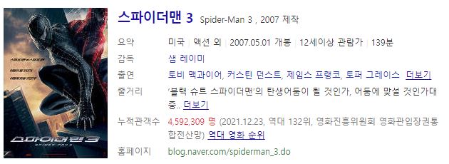 크리스마스 영화 편성표 추천 12월 24일 25일 특선영화(2)