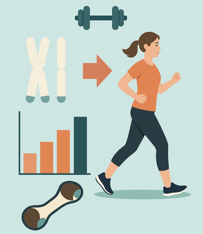 중년 여성이 산책하는 모습 &ndash; 세포 건강을 위한 운동