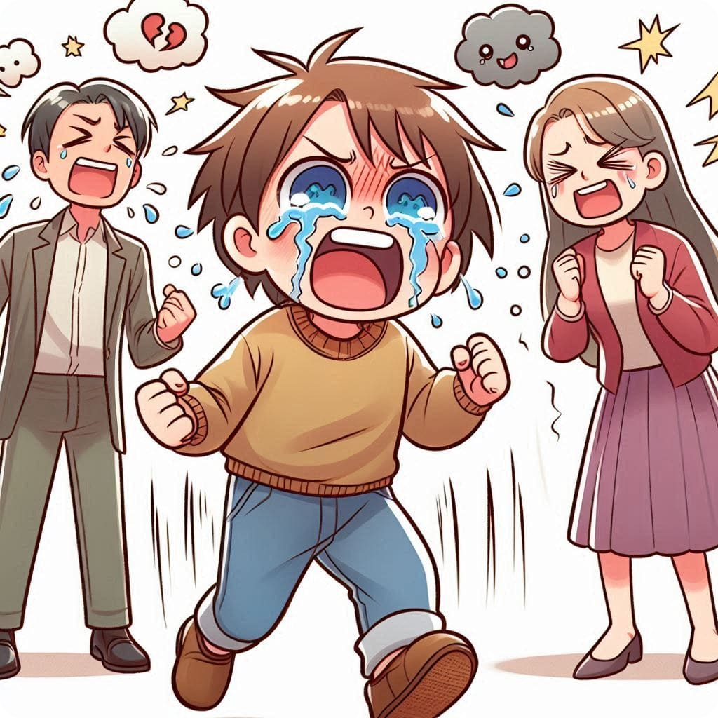 Anger of children from divorced families