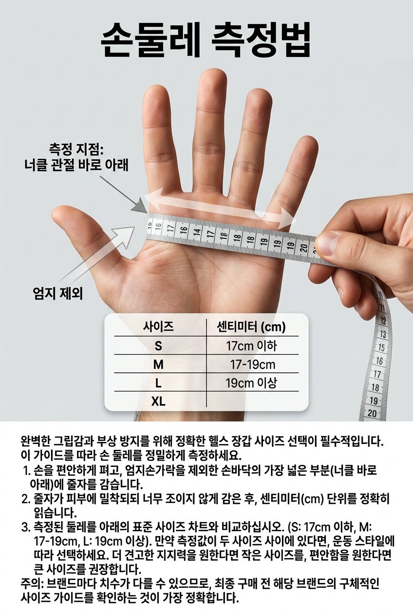 운동 종류별 헬스장갑 고르는법