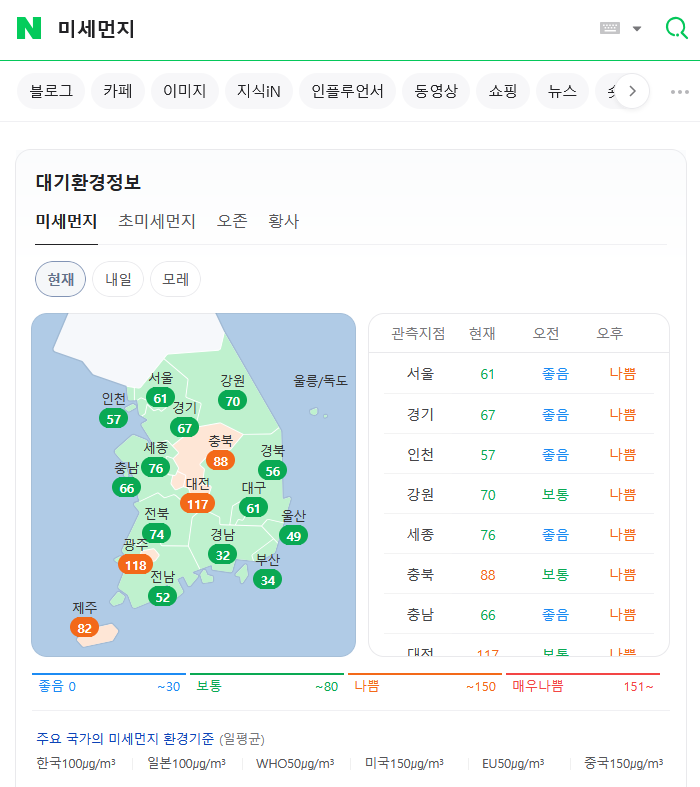 네이버 미세먼지