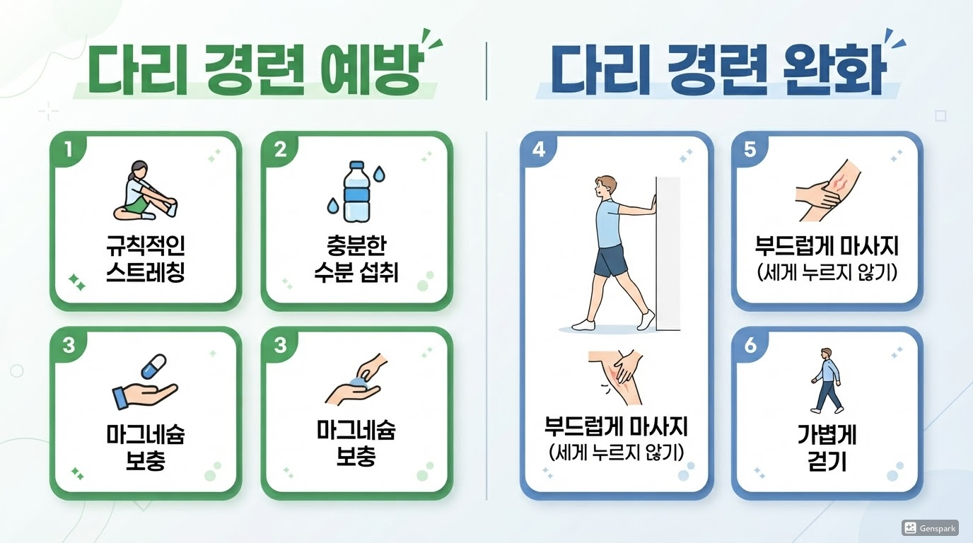 자다가 종아리에 쥐가 나는 이유