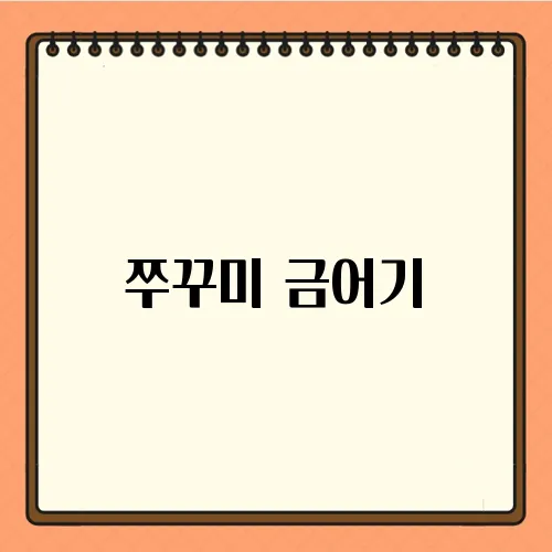 쭈꾸미 금어기