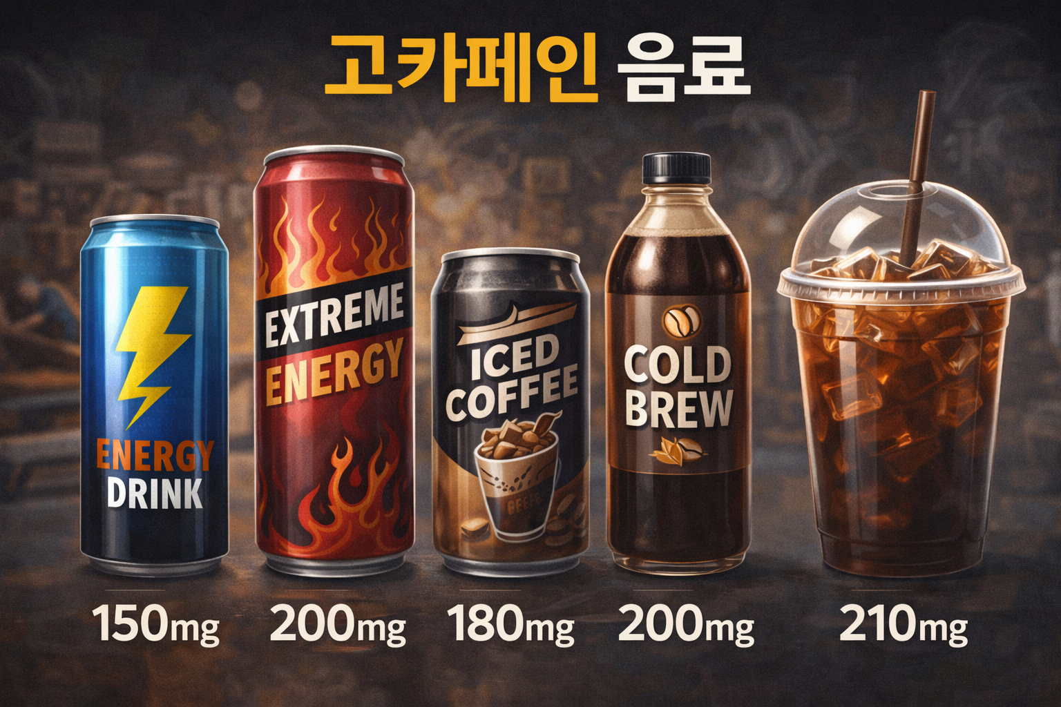 고카페인 음료와 뇌졸중 사례 연구 관련 이미지