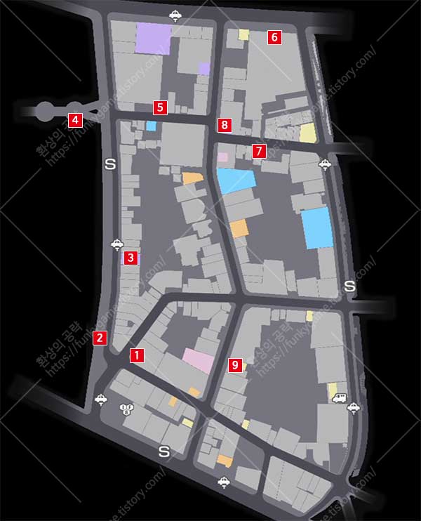 하루카의 부탁 나가스 거리 지도 이미지