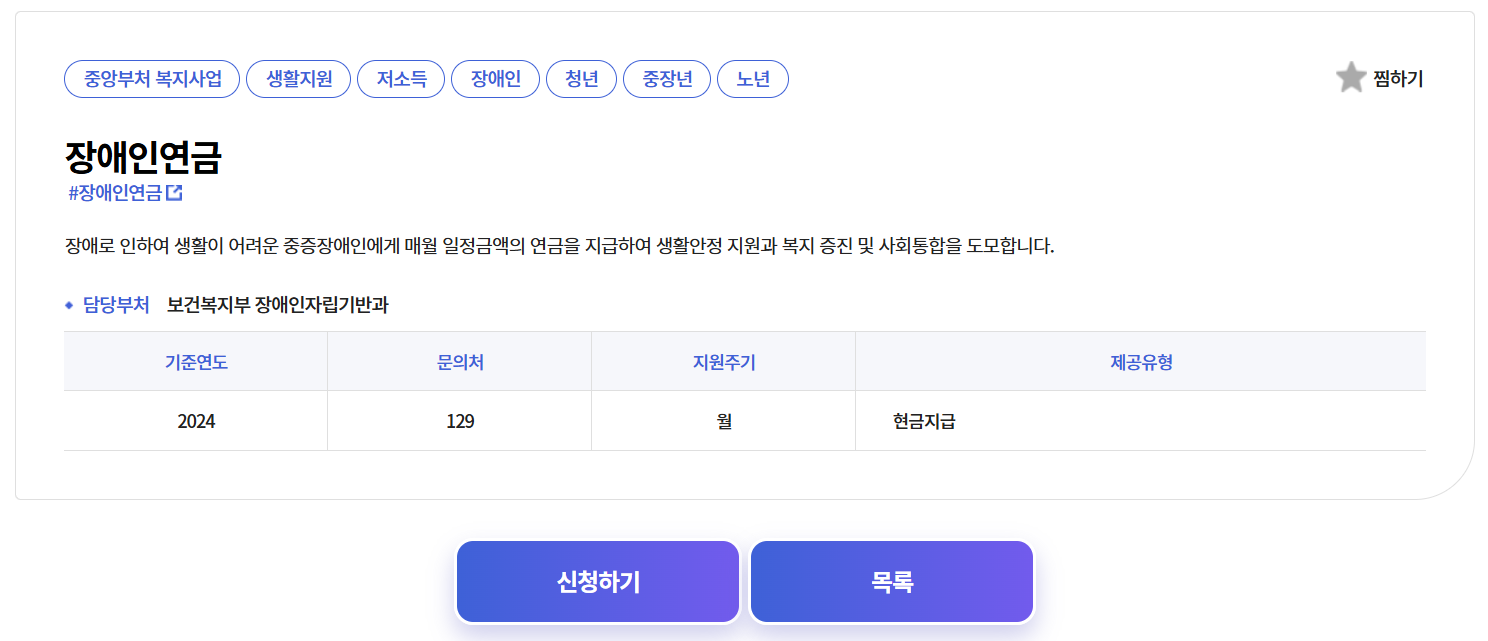 장애인연금신청방법