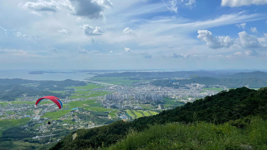 옥마산 전망대 (패러글라이딩 이륙장)