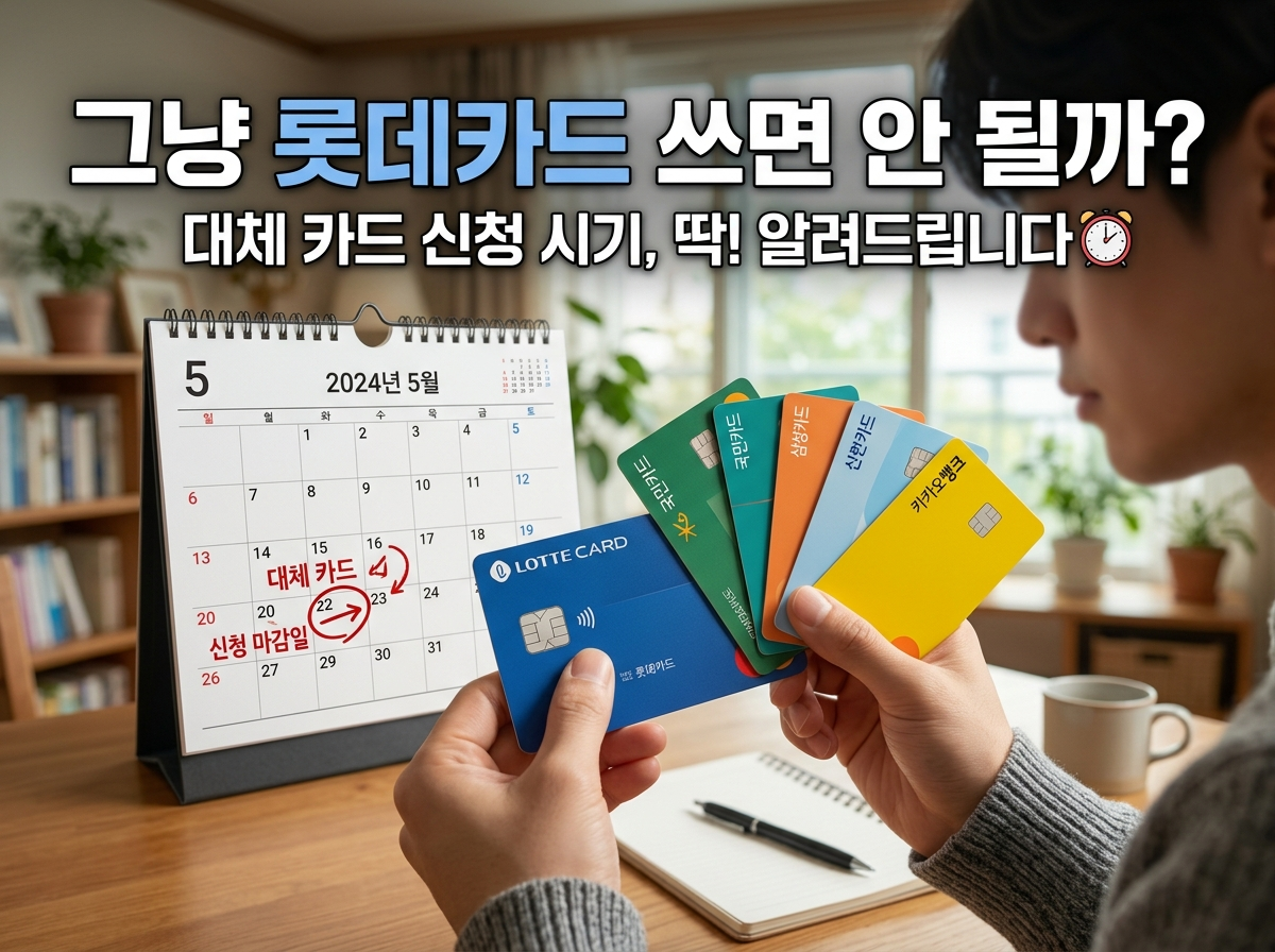 롯데카드 대체 카드 갈아타기 타이밍