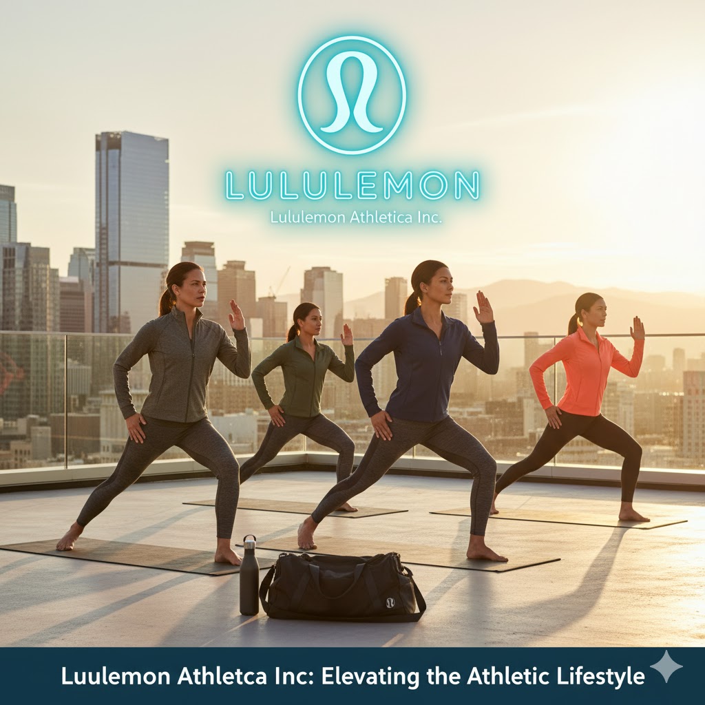 룰루레몬 기업을 대표하는 AI 이미지