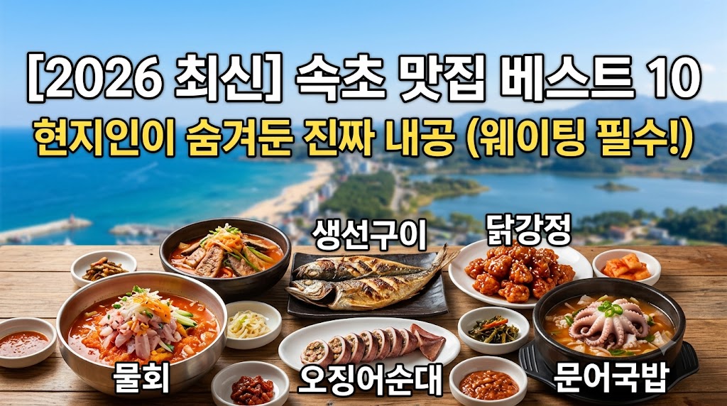 속초 맛집 베스트10