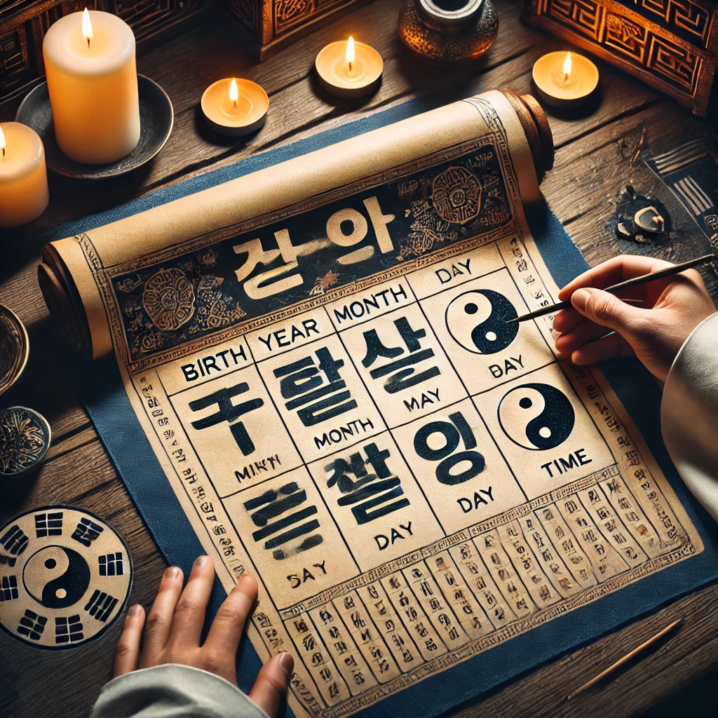 사주풀이 사주팔자 해석 이미지