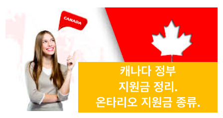 캐나다 정부 지원금 정리.