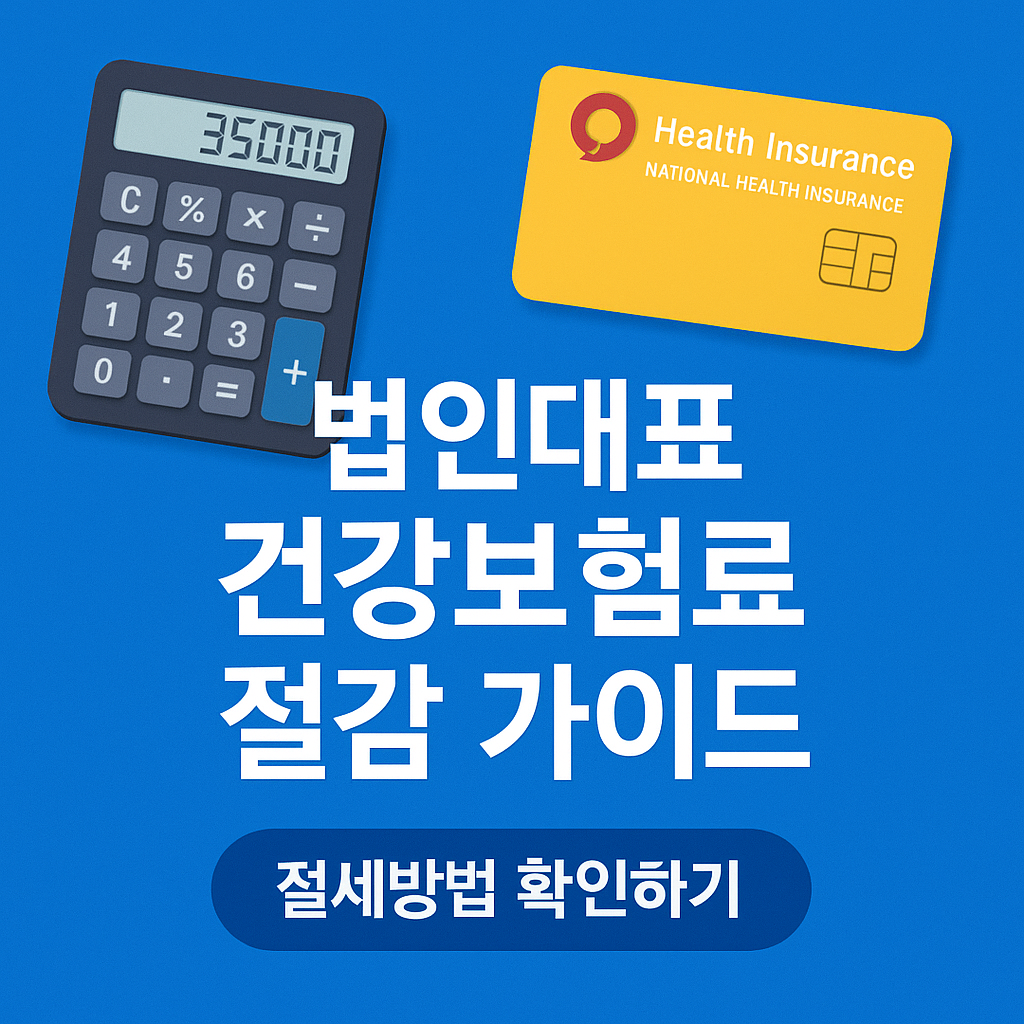 법인대표 건강보험료 최적 세팅 가이드 ❘ 보험료 줄이고 세금까지 아끼는 방법 (2026 최신판)