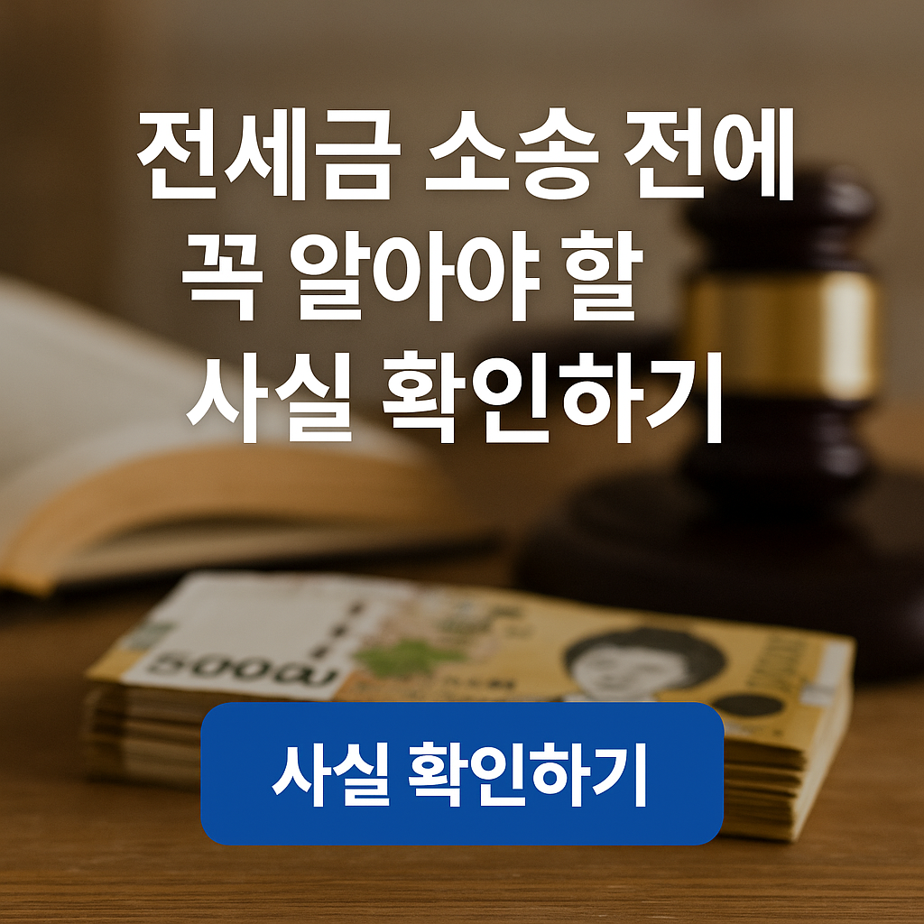 전세금 반환 소송