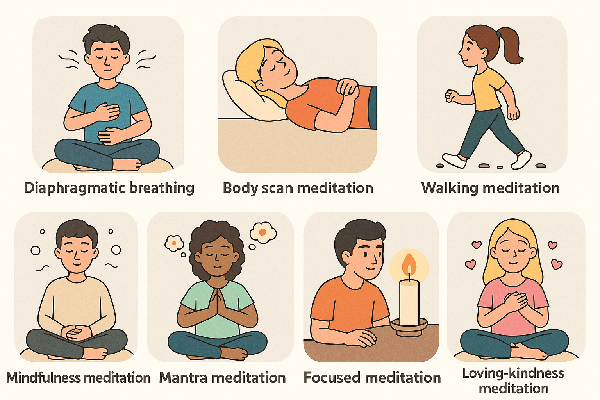 스트레스 완화에 좋은 명상법 7가지

 스트레스 완화에 좋은 명상법 7가지