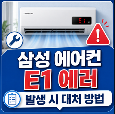 삼성-에어컨-E1-에러