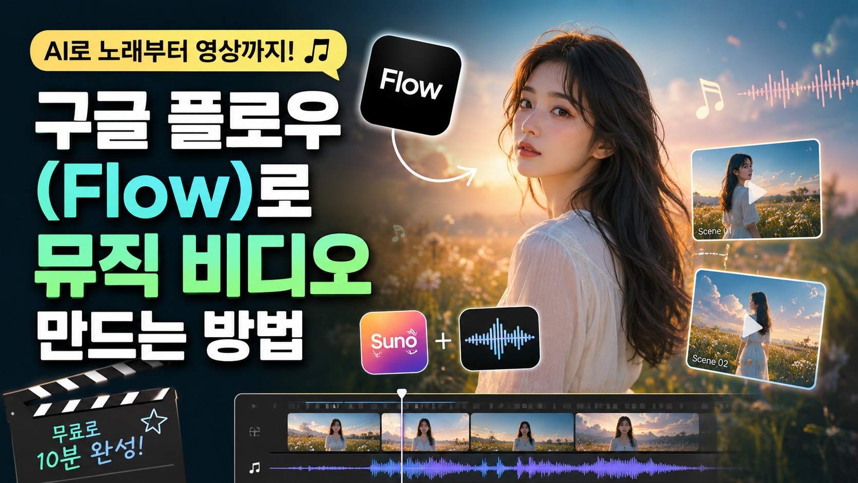 구글 플로우(Flow)로 뮤직 비디오 만드는 방법