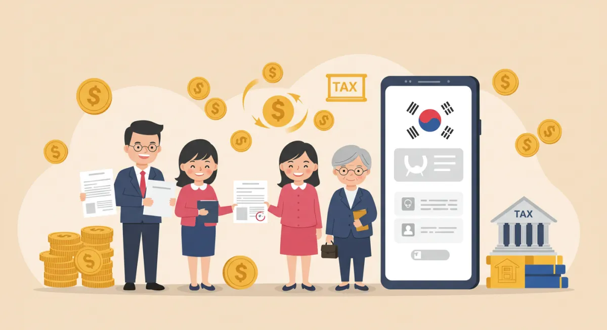 근로장려금을 받기위해 알아보는 사람들 이미지