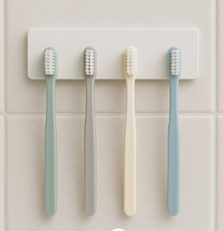 위생적인 칫솔 보관 방법의 예시 사진