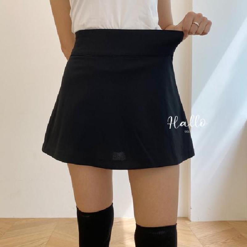 여성 골프 치마 뱃살감춘 밴딩 스커트 빅사이즈 골프웨어 할로