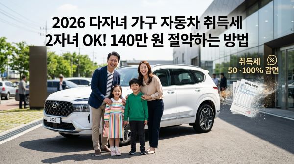 자동차 취득세 감면 혜택