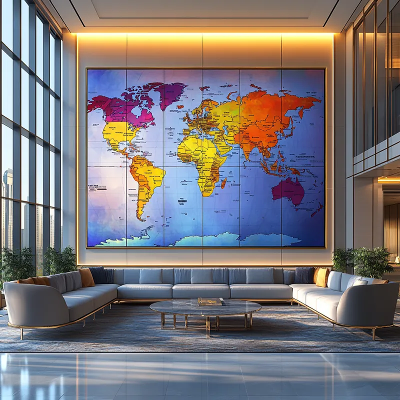 고배당 ETF가 가장 두드러지고 효과적인 지역을 보여주는 글로벌 지도는 세련된 현대적 스타일과 매력적인 건축 양식을 통해 제시됩니다.