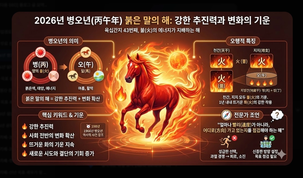 2026년 병오년 운세 무료 확인 방법 총정리