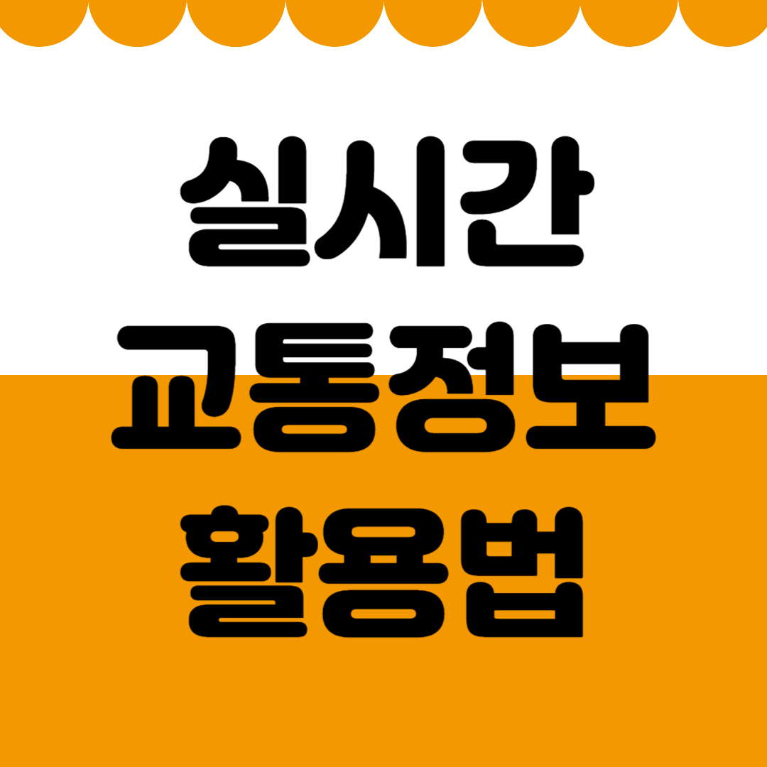 실시간 교통정보 활용법과 추천 앱