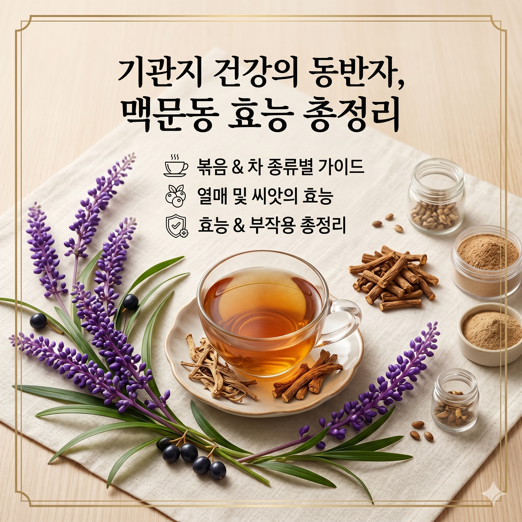 맥문동 효능과 부작용 및 복용법까지 완벽 정리 가이드